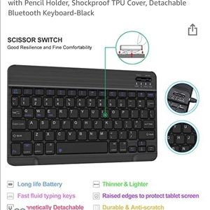 New Dingrich iPad case and keyboard and tempered glass